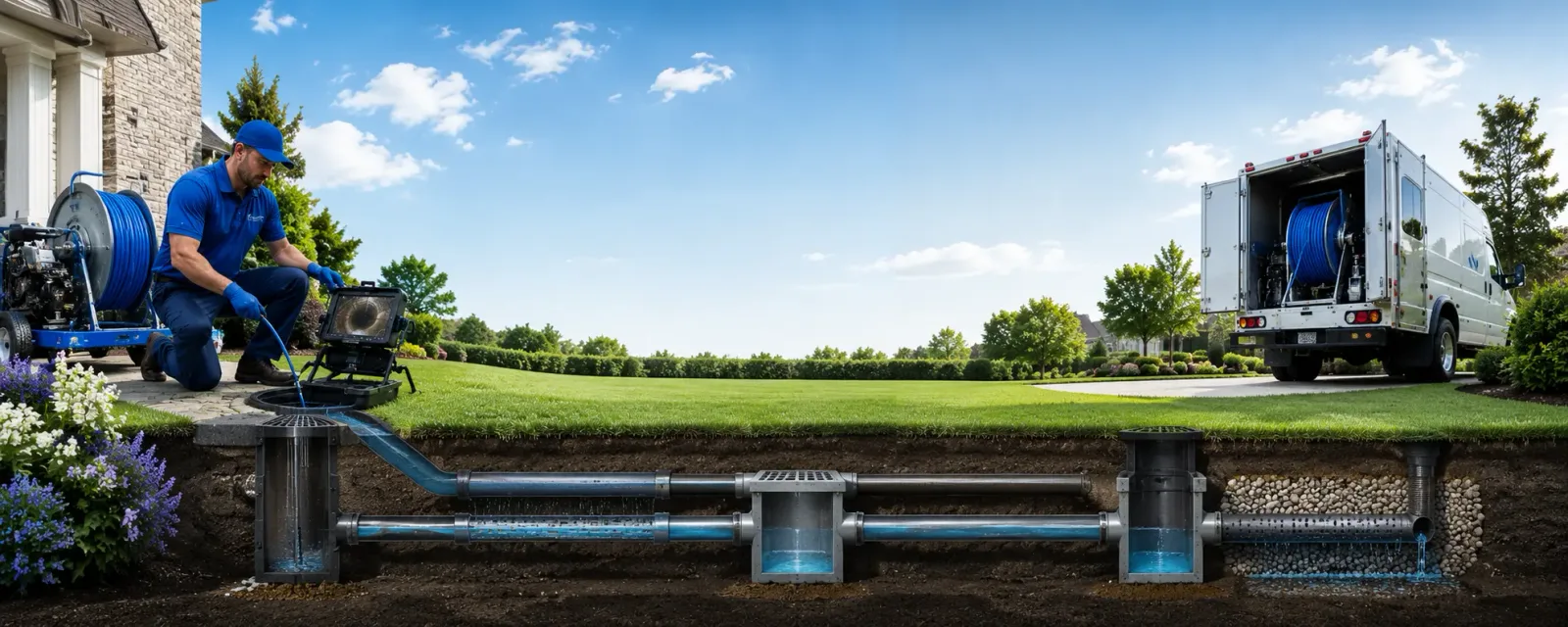 Outdoor drain cleaning information for Ellenburg, NY
